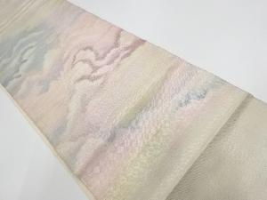 アンティーク　霞模様織り出し袋帯(材料)(サービス品)